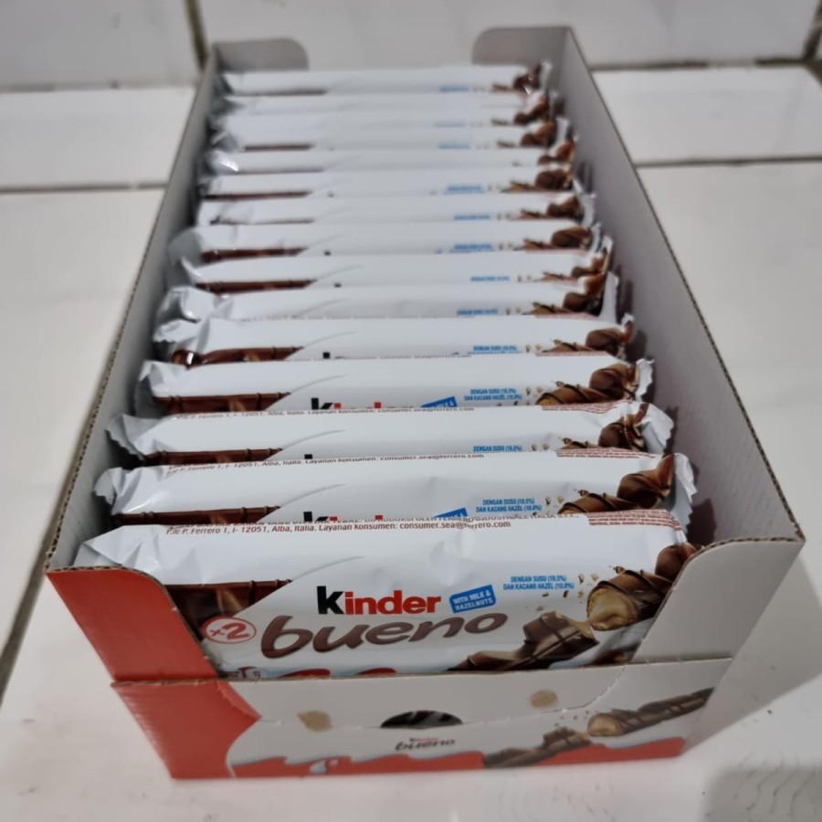 

Kinder Bueno 43 Gr 1 Karton isi 30 pcs | With Milk & Hazelnuts