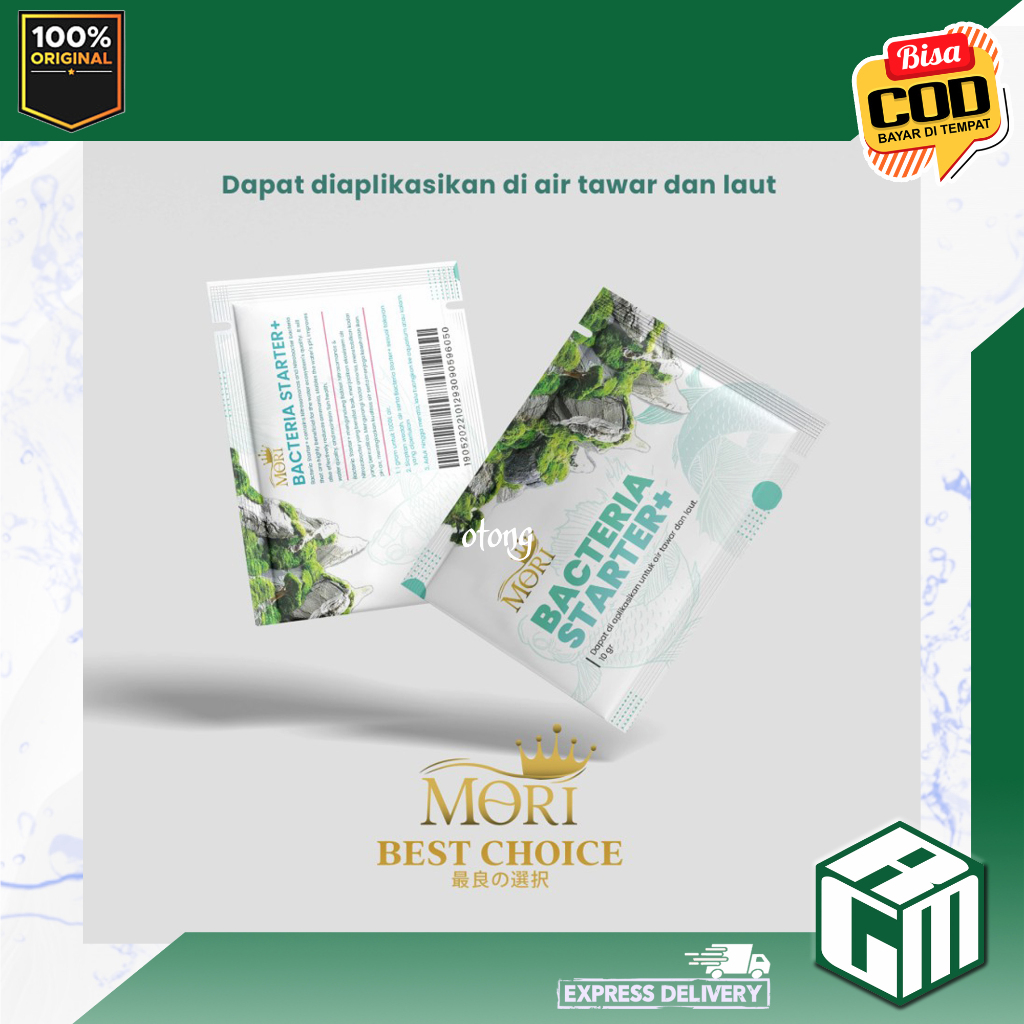 MORI BAKTERI STARTER 10GR AIR TAWAR AIR LAUT aquarium aquascape