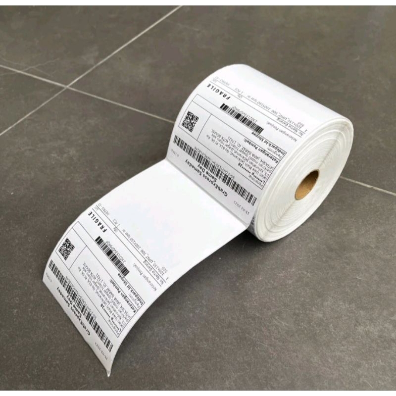

LABEL STICKER THERMAL 100 X 150 BARCODE 100X150 UKURAN A6