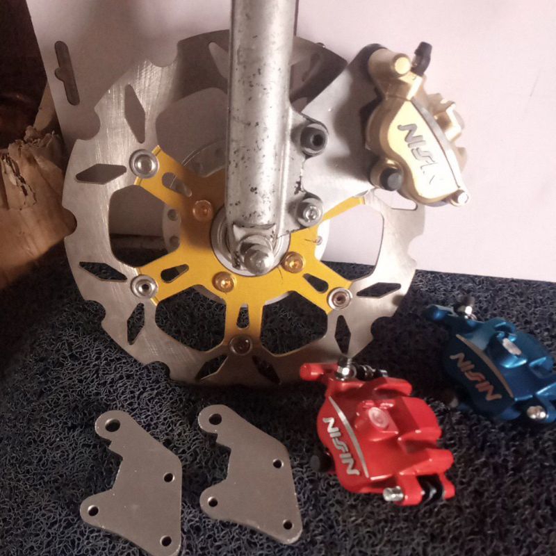 braket cakram Nex 1 Nex 2 Nex fi address pakai kaliper 2 piston