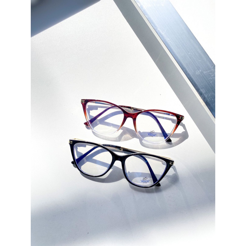 Fergyealook briska frame kacamata cat eyes cocok untuk wajah bulat