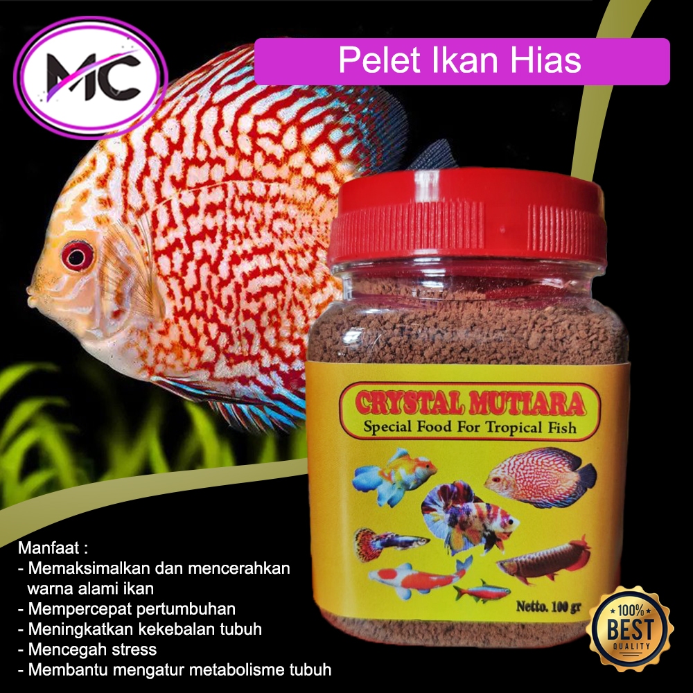 Pelet Ikan Hias Kecil Premium Pakan Cupang louhan Discus Koki Guppy Burayak Pelet Ikan Tropical