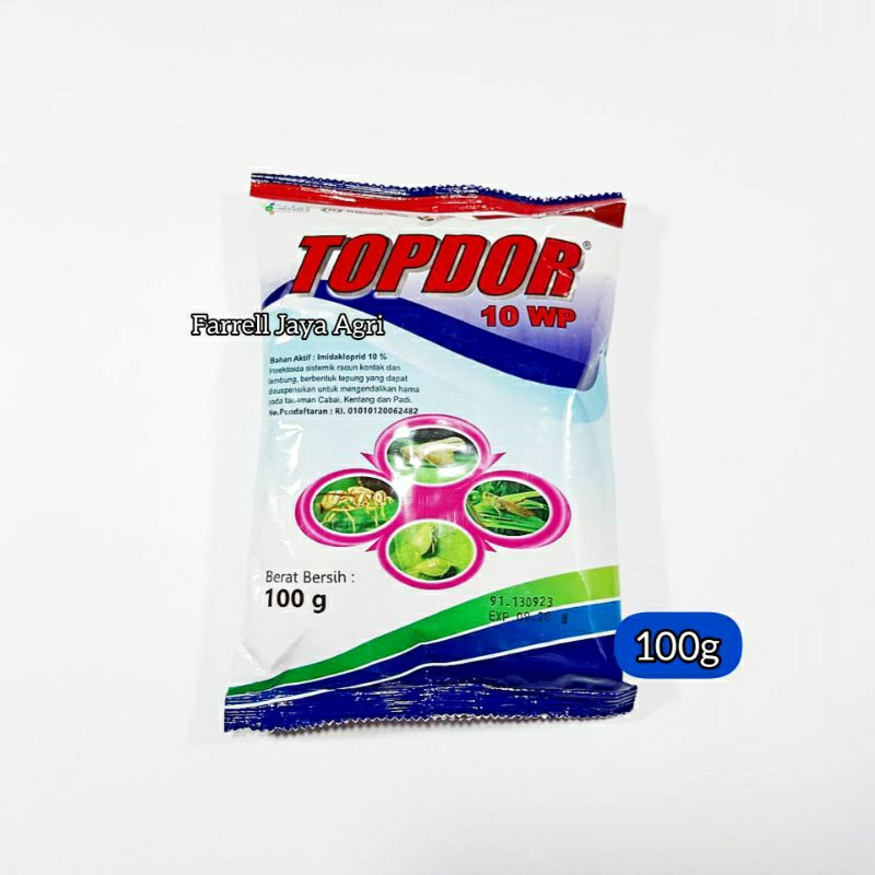 INSEKTISIDA SISTEMIK TOPDOR 10WP 100G IMIDAKLOPRID