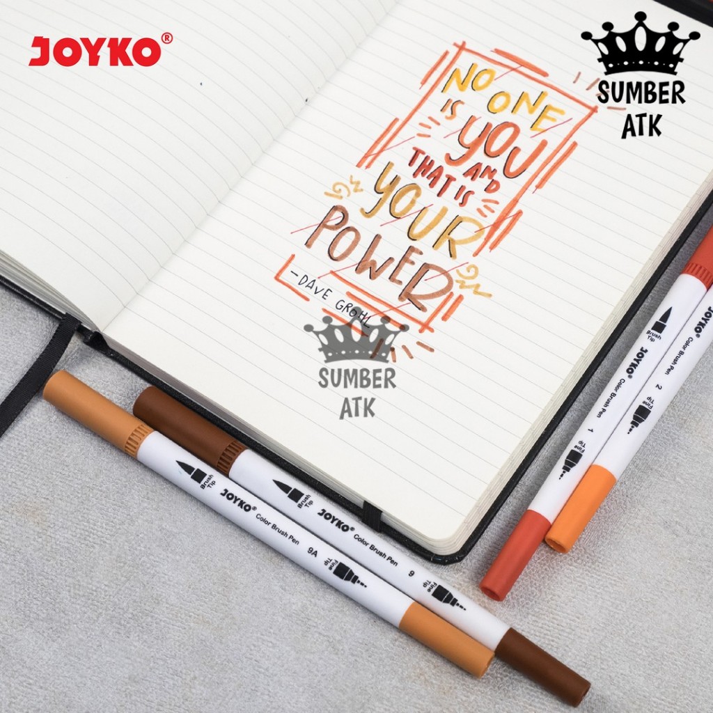 

Color Brush Pen Pena Kuas Warna Joyko CLP-07 24 Warna Color DBP-24