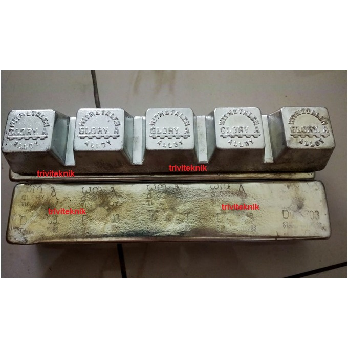 witmetalen alloy metal ingot timah batangan tin babet,babbit Glory A