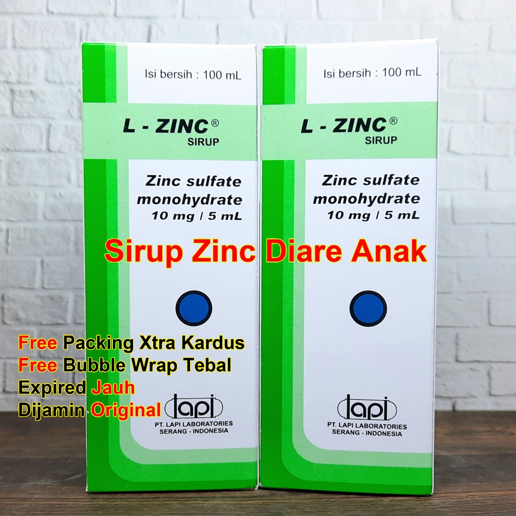 L Zinc 100 ml Zinc Diare Bayi & Anak Kombinasi L BIo & Oralit