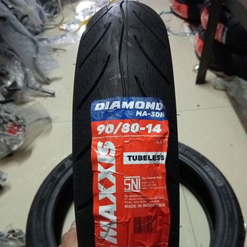 Ban MAXXIS Diamond14 90/80 Ring 14 DIAMOND MA-3DN 100% Original For All Luar Tubles Motor Matic 90 8