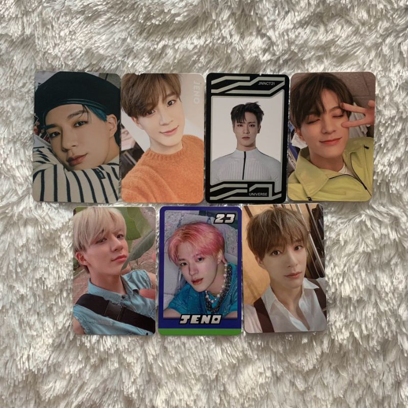 photocard pc nct dream jeno ; candylab v3 japan, the dream, yb universe, sg21 selca, acekit 2019, tc