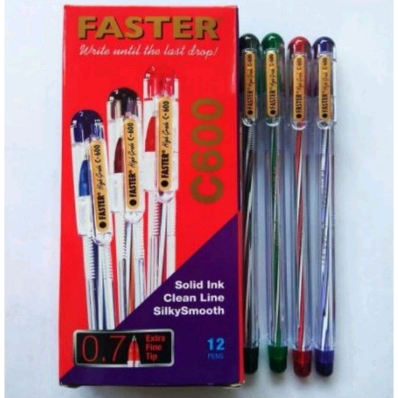 

Pulpen Faster C600 0.7 hitam