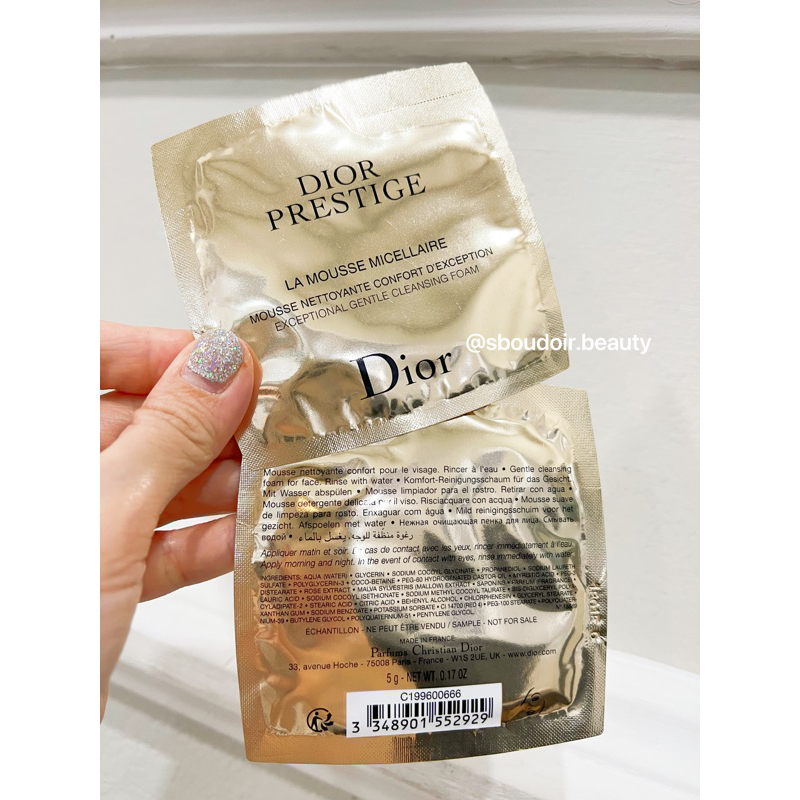 Dior Prestige La Mousse NEW FORMULA Micellaire Face Cleanser (Sabun Wajah) MINI 10g