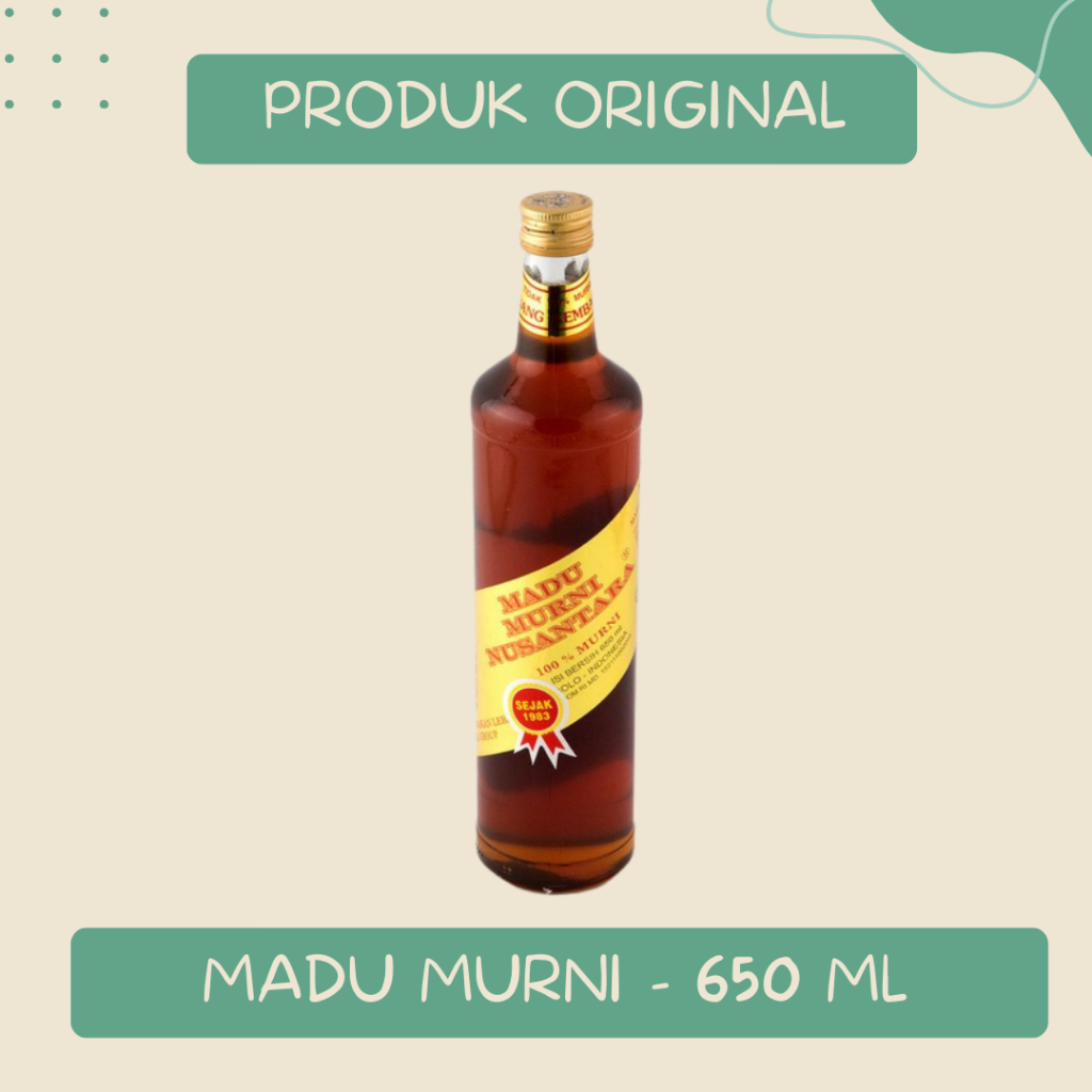 

MADU NUSANTARA - MADU MURNI ORIGINAL 100% - MADU SUPER ROYAL JELLY - 1 BOTOL KEMASAN 650 ML