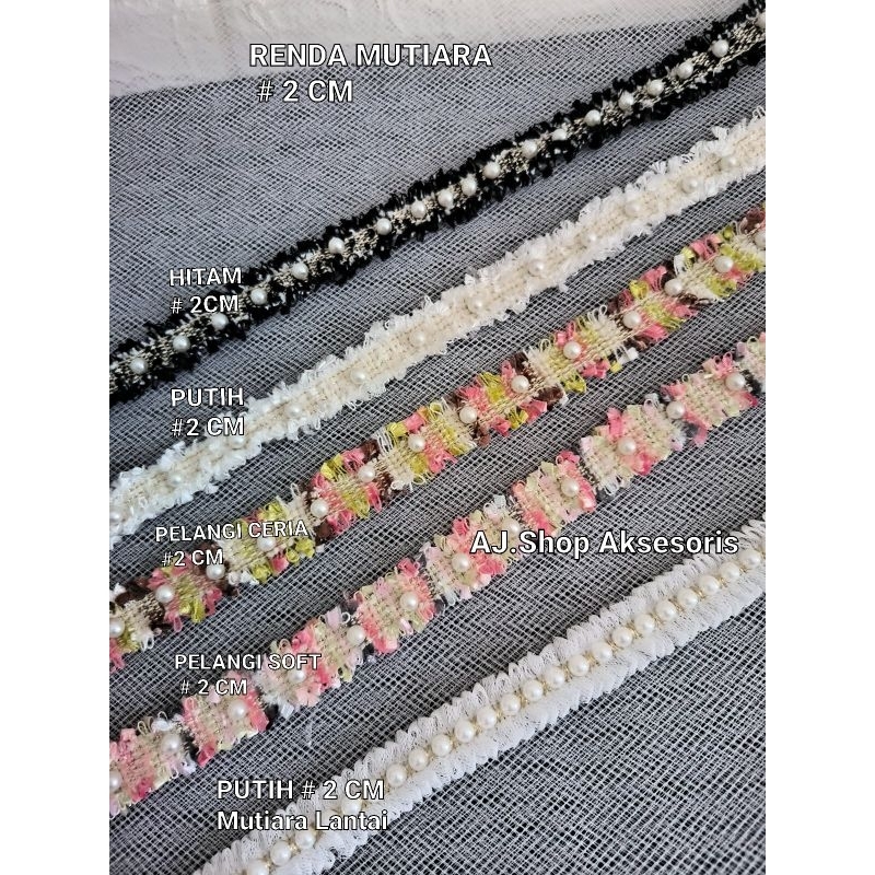 RENDA METERAN   / RENDA BORDIR  PER 90 CM /PER METER