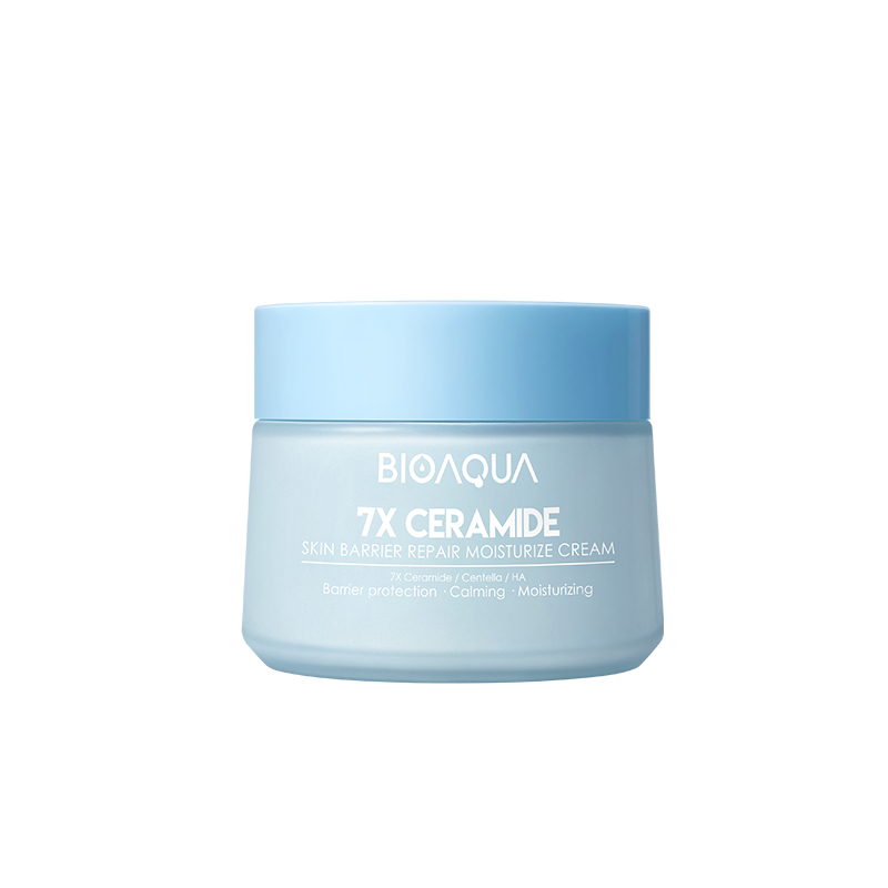 BIOAQUA 7X Ceramide Skin Barrier Repair Moisturizer Cream 50g Pelembab Wajah Cream Pemutih Wajah Day