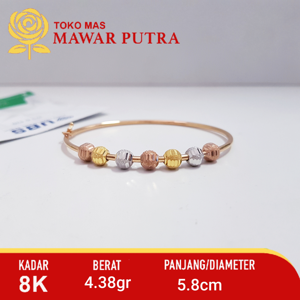 UBS Gelang Emas Oval - 8K