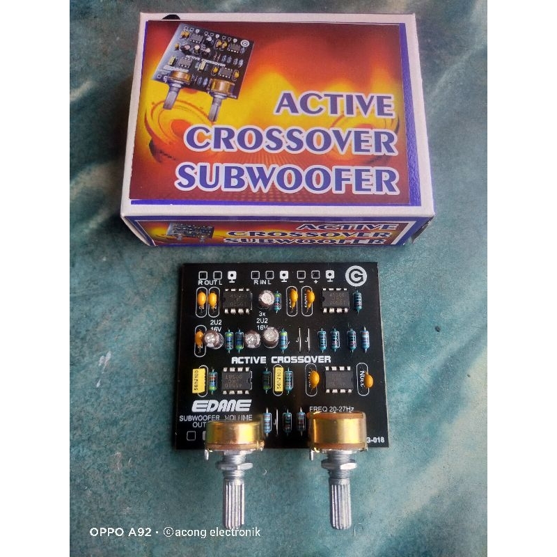 active crossover 2 way +subwoofer
