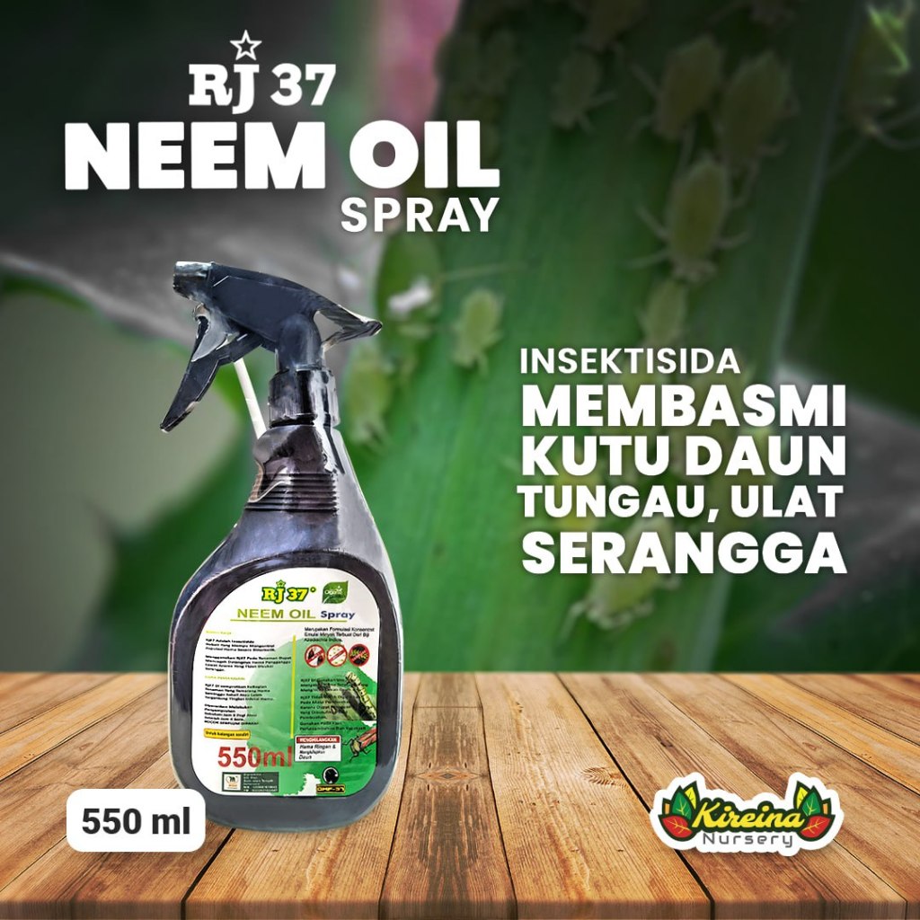 RJ 37 Neem Oil Spray 550ml Insektisida Organik Langsung Pakai Usir Hama Berat