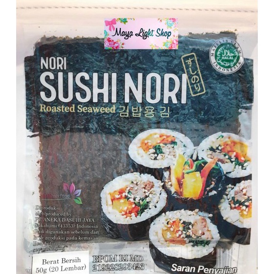 

Seller Nori sushi isi 20 lembar halal termurah rumput laut bahan sushi kimbap bento manjun seaweed tokinori sushi nori tokinori java Terkini