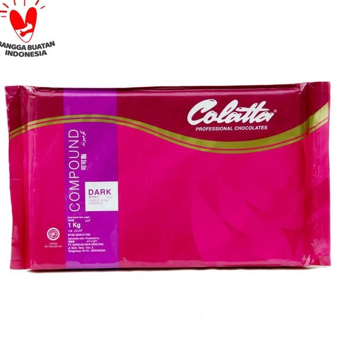 

Seller Cokelat Batang - Colatta Dark Dark Chocolate Compound 1kg Jual