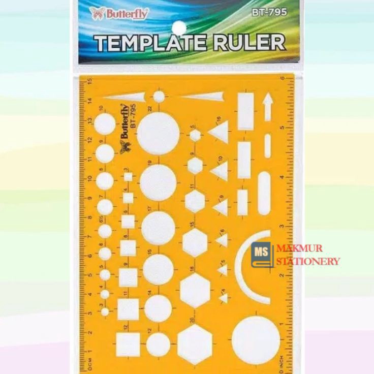

Ready Penggaris Plastik / Cetakan Butterfly BT 795