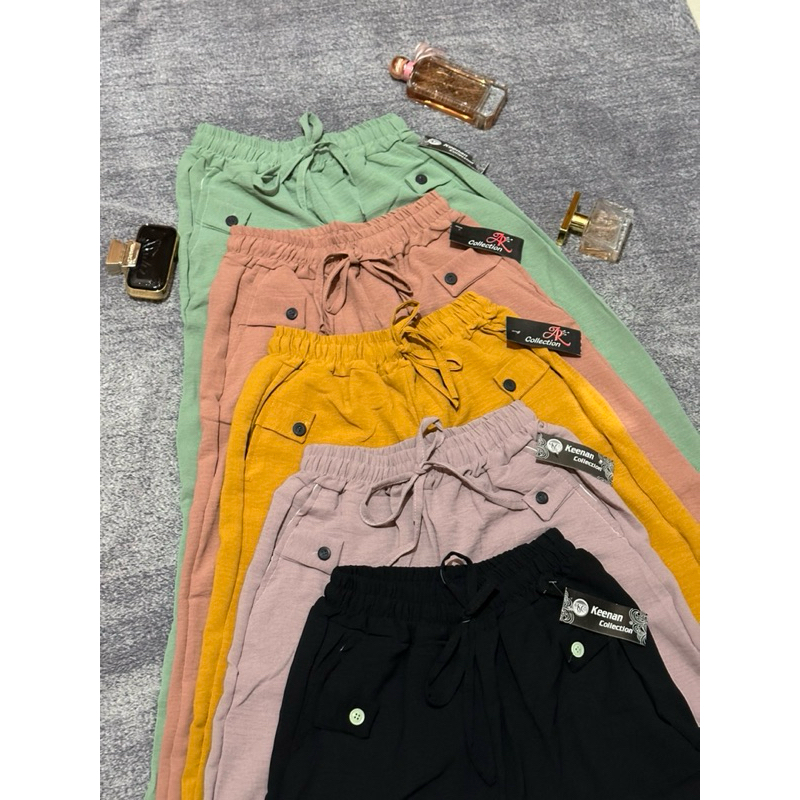 KULOT CRINGKLE AIRFLOW TALI SERUT KANCING SAMPING / KULOT CRINGKLE PREMIUM