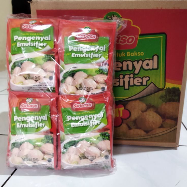 

➦✫✢ Tepung Pengenyal Emulsifier Bakso Sobaso (1 Dus) Ready Stock