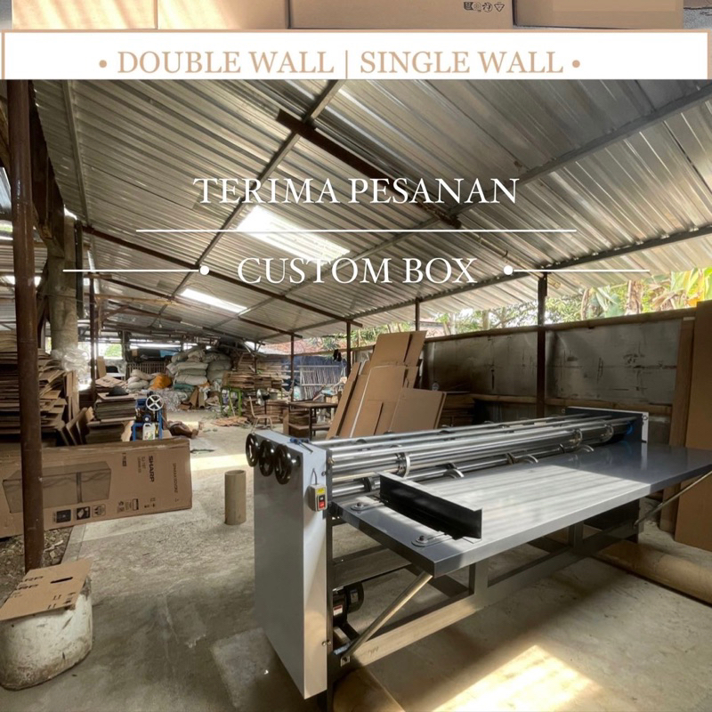

CUSTOM BOX | KARDUS PACKING | CUSTOM UKURAN & SABLON | Bahan Single Wall / Double Wall Kondisi Baru