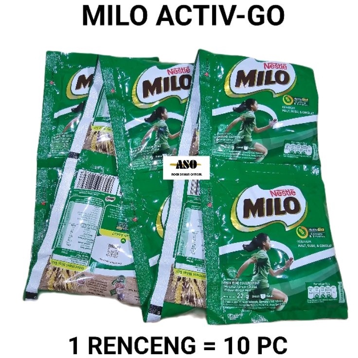 

Ready MILO Activ-Go Susu Bubuk Sachet 22 gr RENCENG ( ISI 10 pc ) Terkini