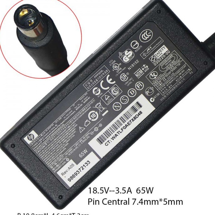 Buruan Beli ADAPTOR CHARGER LAPTOP HP 1000 CQ40 CQ60 CQ42 CQ43 430 431 CQ56 CQ32 G42 DM4 G32 18.5V 3