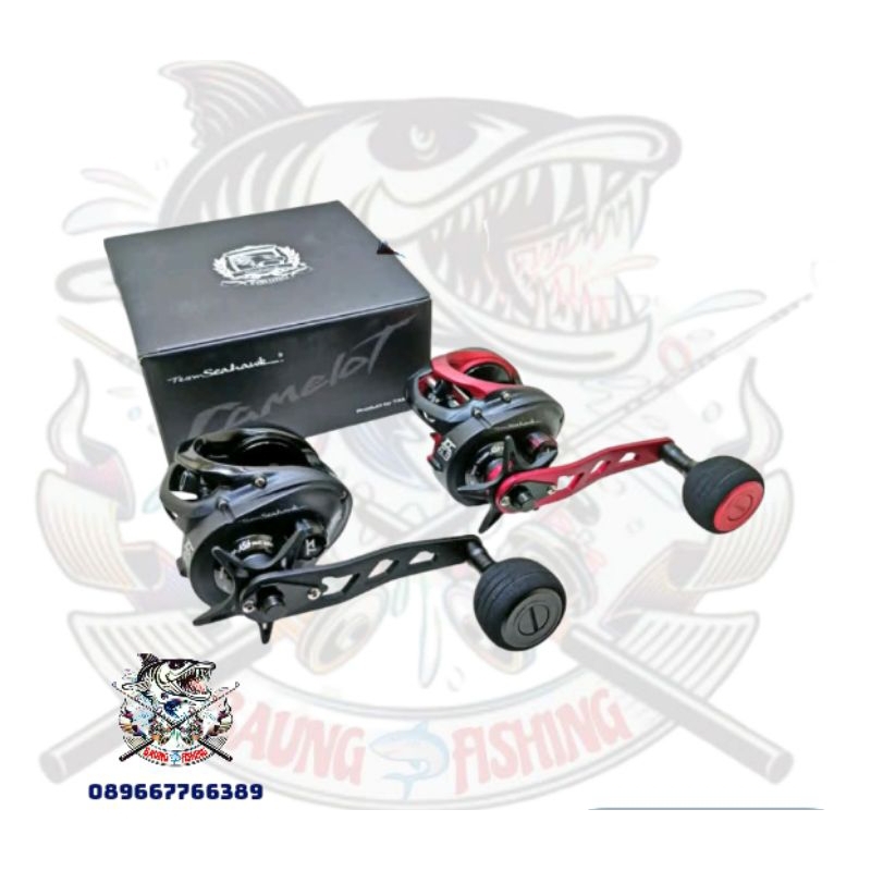 reel oh casting seahawk camelot 305xhsl 305hsl left handle