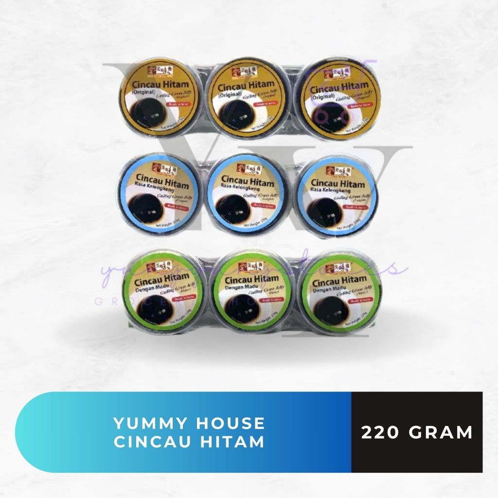 

Yummy House Cincau Hitam / Guiling Grass Jelly Original Honey Longan 220 gram
