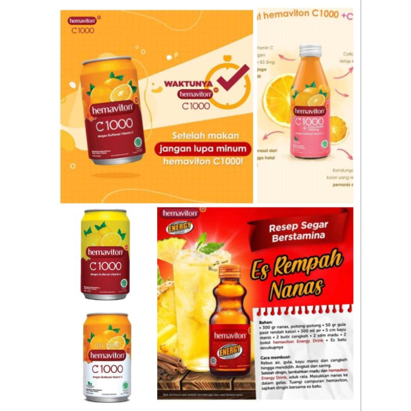 

Hemaviton / C1000 / Vitamin C / Hemaviton C1000 Orange Can/energi Drink 150/330ml