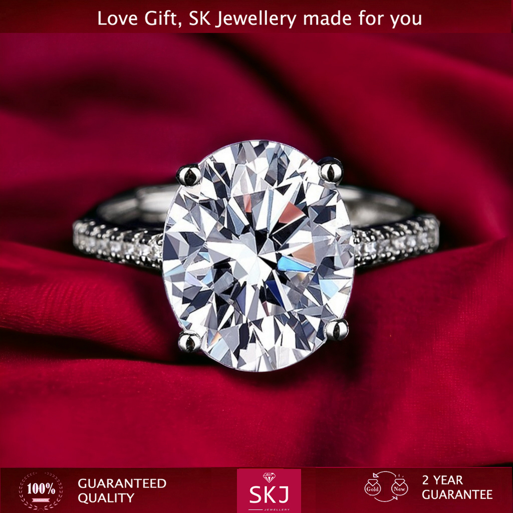 SK Jewellery - Garansi 2 Tahun  -  Cincin  Nikah Perhiasan Kawin 1 Carat Lapis Emas  18K  Aksesoris 