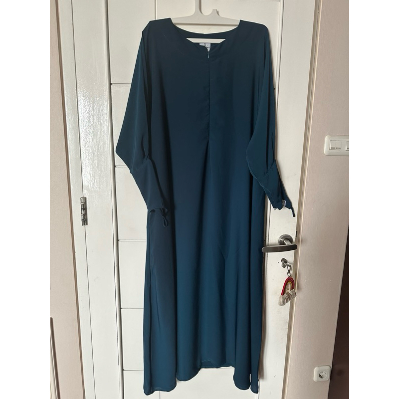 preloved elmadina abaya LUNA size s dark teal
