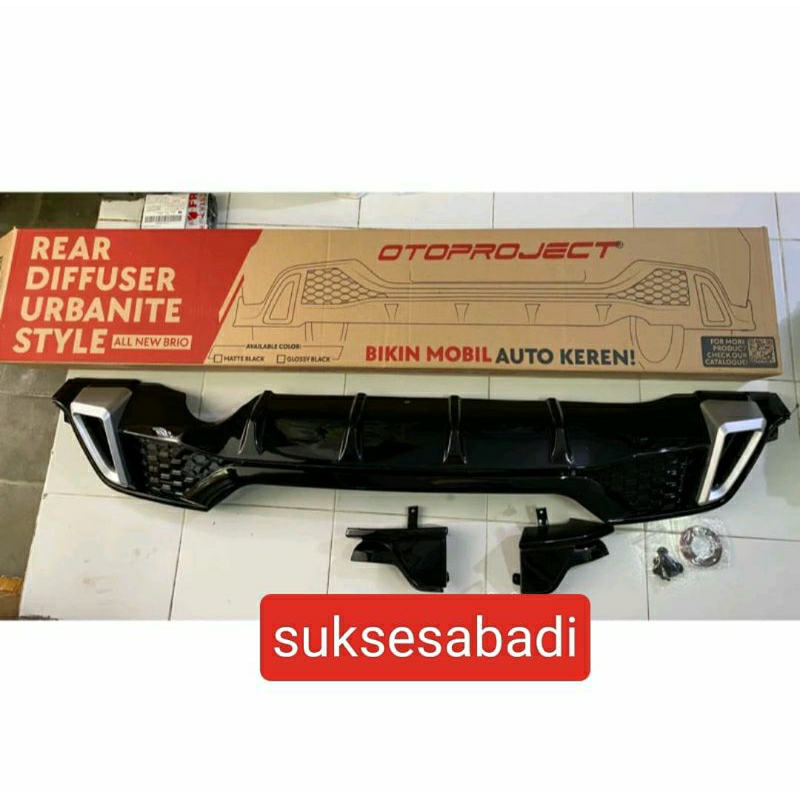 Diffuser bumper belakang all new brio model urbanite