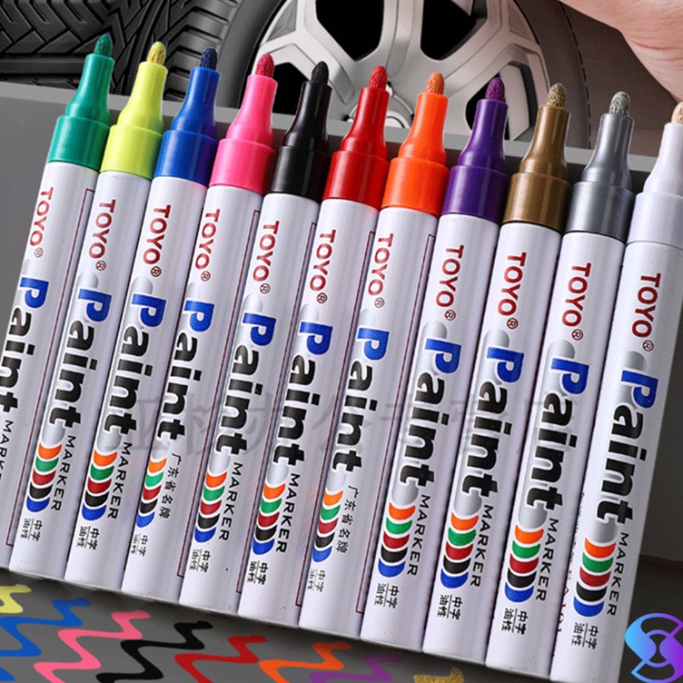 

Grosir Spidol ban paint marker mobil motor /Permanent Marker TOYO original -Suning Mall