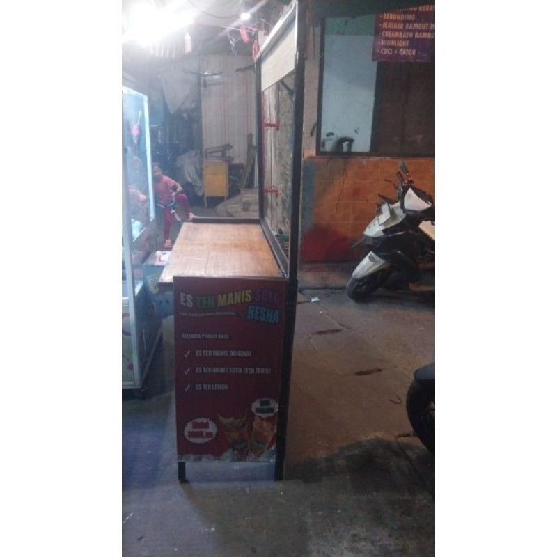 BOOTH PORTABLE/GEROBAK LIPAT/MEJA LIPAT DAGANG JUMBO