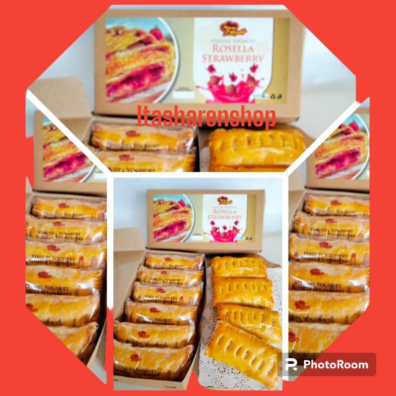 

Strudel yougurt Rosela strawbery /pastry/strudel/yogurt/kurma/isi 6