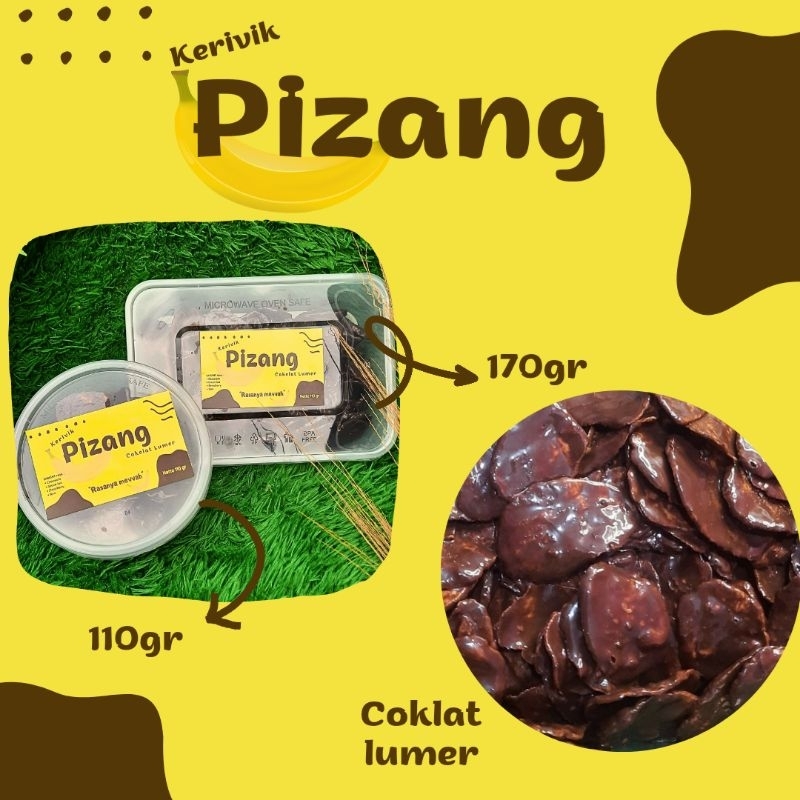 

Keripik pisang coklat pizang 110gr / 170gr