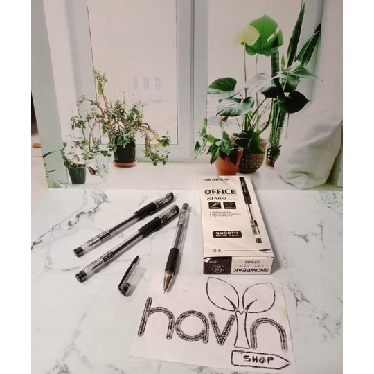 

Diskon (12pc) pen gel murah/gel pen hitam/bolpen gel termurah/pen murah/pena/pulpen gel office