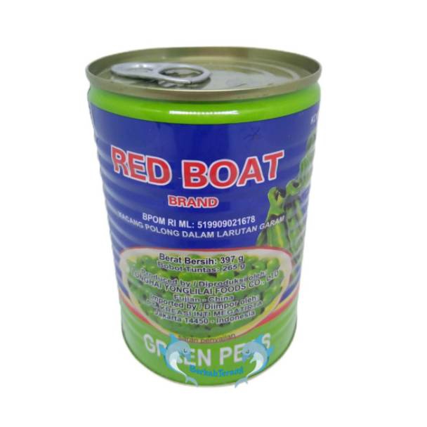 

FLASH SALE⚡ Kacang Polong Kaleng 397gr / Green Peas Red Boat Brand