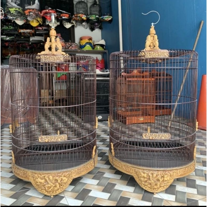 Promo Kandang/Sangkar Burung Murai Dll Ukiran Fiber No. 2 Bisa Kirim Keseluruh Indonesia