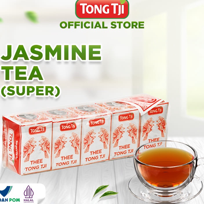 

QDRK0997 (D2289) Tong Tji Super Jasmine Tea 80 gram, Teh Seduh (harga per slop)