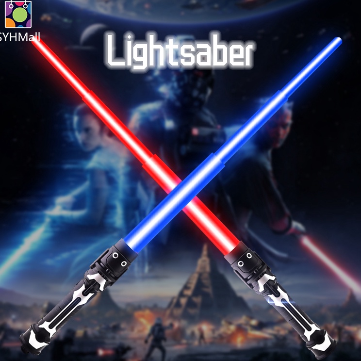 Serba baruFf4F9 SYH Mall （2 pcs）Pedang Starwars cosplay Mainan pedang starwars pedang lampu light sa