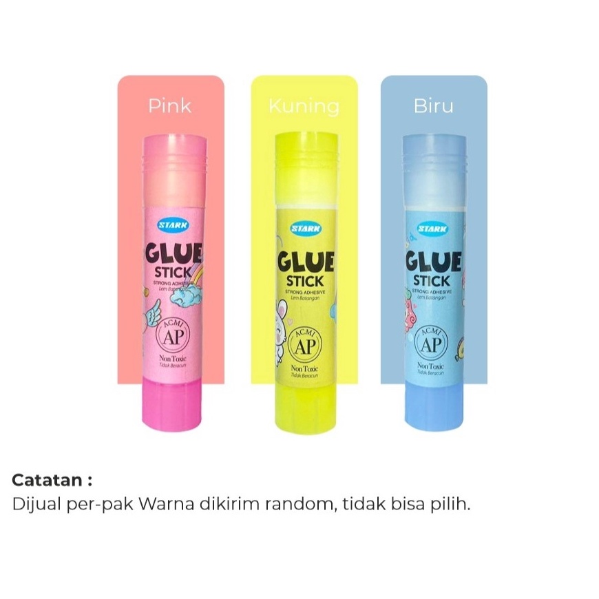 

Promo Lem stik (1pak=24pc) ukuran KECIL 10gram/ Lem stick / Lem murah / Lem fancy / Glue Stik Fancy