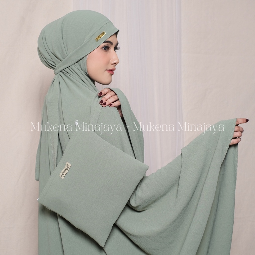 MALL MINAJAYA - Mukena Dewasa 3IN1 Traveling Bahan Crinkle Airflow Premium serbuuu 