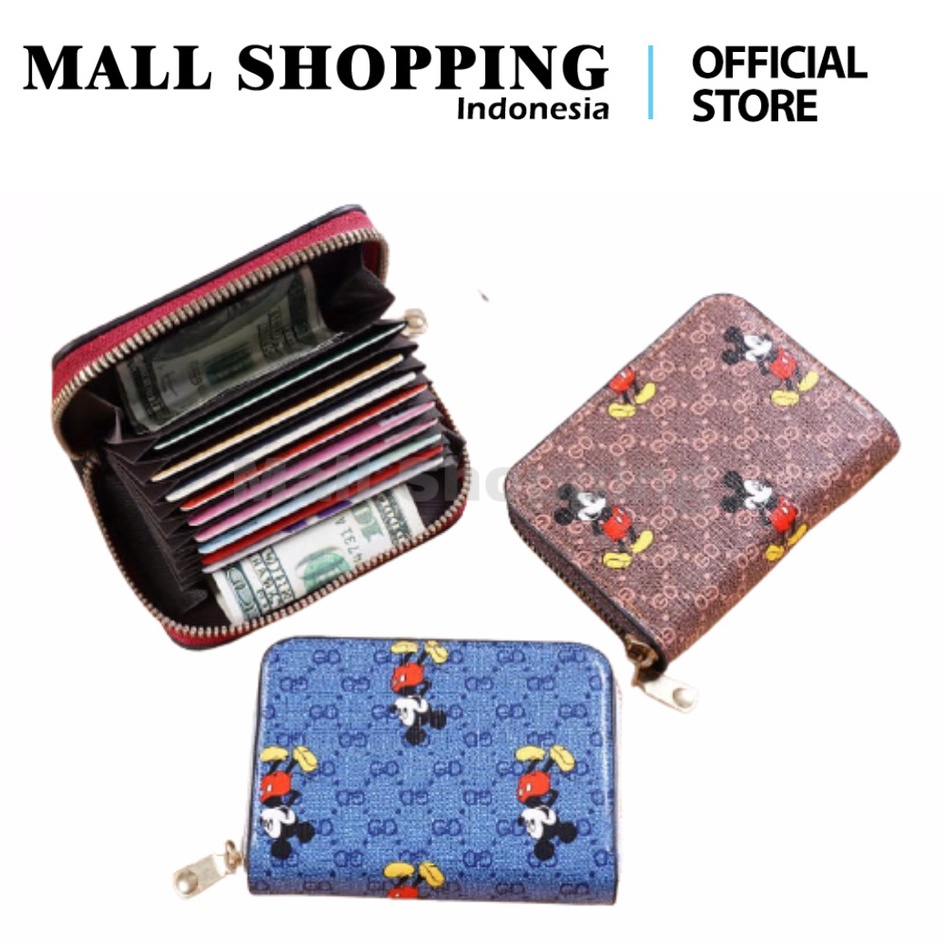 Murah Banget (COD) Dompet Kartu Wanita Mickey Wallet Coin Card Pocket MALL SHOPPING ←➲❊✩