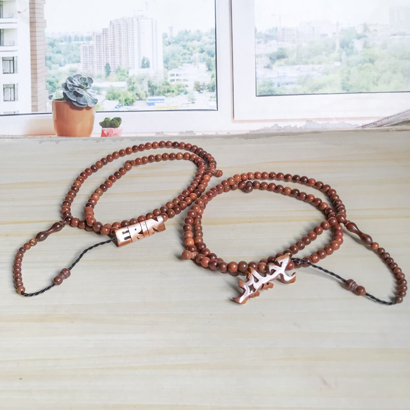 Tasbih Kaokah 99 Bulat 6.5mm Nama Timbul kaukah Kokka koka kaoka asli