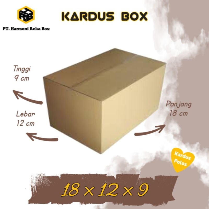 

Kardus packing / Box packing Paket Kecil Polos Ukuran 18x12x9 cm