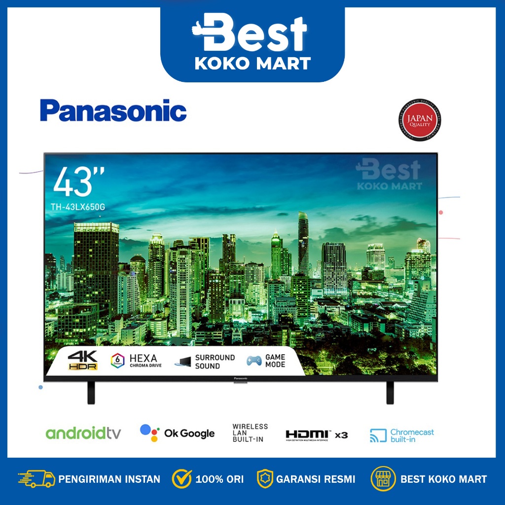 Panasonic TH-43LX650G LED 4K TV [43 Inch]