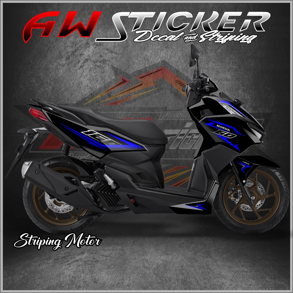 Striping Transparan Vario 160 cbs abs Stiker Vario 160 striping Vario 160 AW- 363